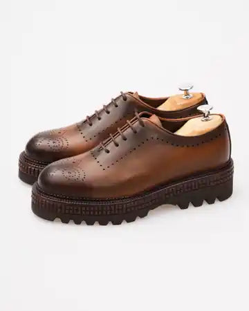 Chaussure décontractée classique pour homme HODS en cuir véritable et semelle EVA