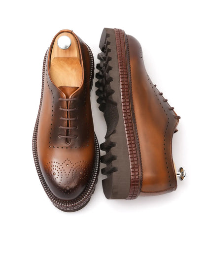 Chaussure décontractée classique pour homme HODS en cuir véritable et semelle EVA