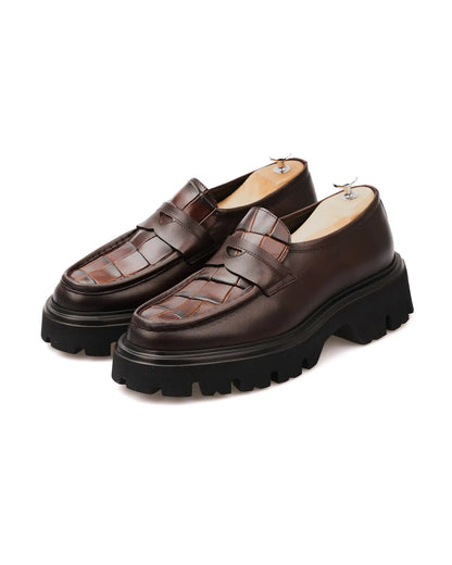 CHAUSSURES DÉCONTRACTÉES CLASSIQUES EN CUIR VÉRITABLE RAKTOR POUR HOMMES