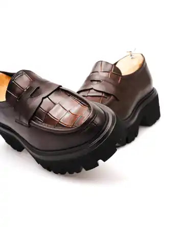 CHAUSSURES DÉCONTRACTÉES CLASSIQUES EN CUIR VÉRITABLE RAKTOR POUR HOMMES